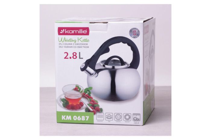 Чайник нержавіючий Kamille 2.8 л 0687 (0687)