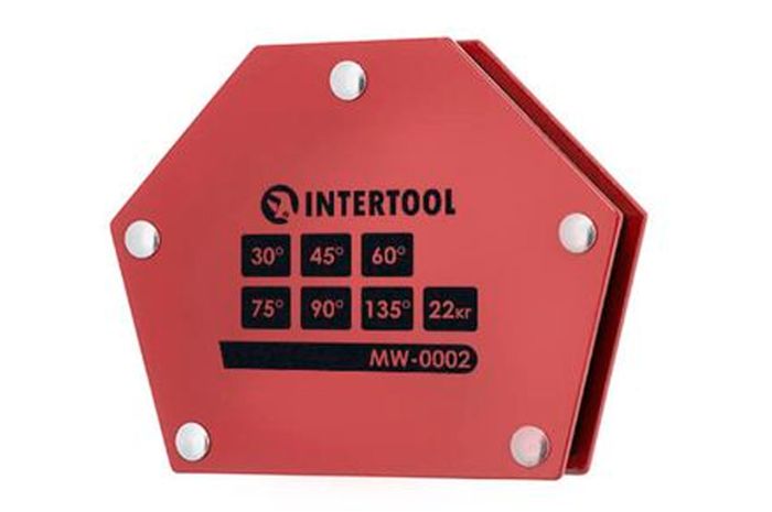Держатель магнитный для сварки Intertool 22кг трапеция (MW-0002)