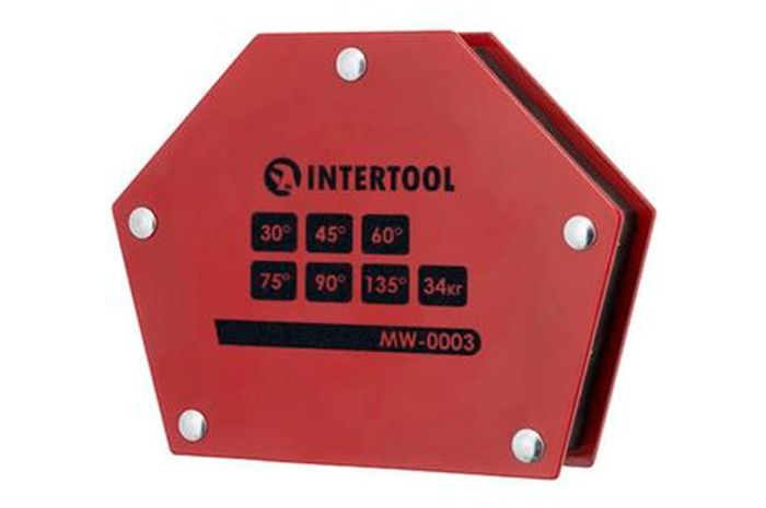 Держатель магнитный для сварки Intertool 34кг трапеция (MW-0003)