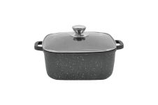 Кастрюля антипригарная Maestro 280 x 280 мм x 8 л Granite (MR-2828)