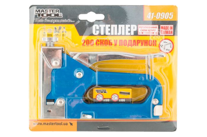 Степлер пружинный Mastertool скоба 11.3 x 0.7 x 4-14 мм (41-0905)