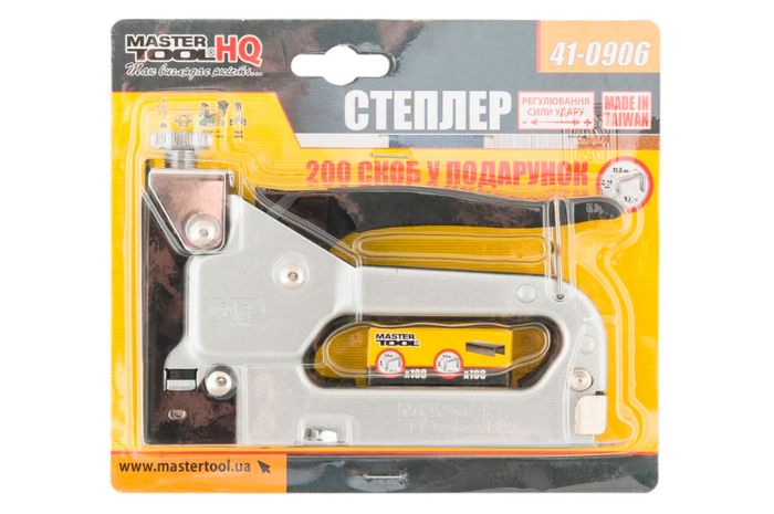 Степлер пружинный Mastertool скоба 11.3 x 0.7 x 4-14 мм (41-0906)
