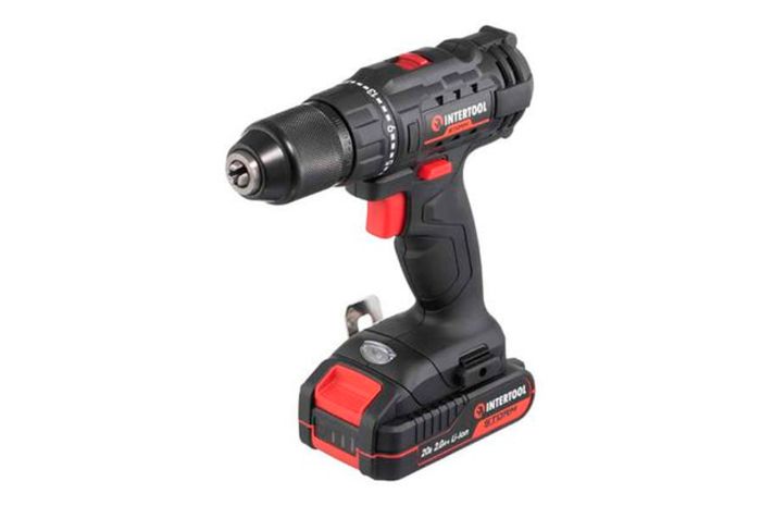 Шуруповерт аккумуляторный Intertool 20В x 2Ач Li-Ion Storm (WT-0350)