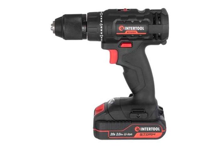 Шуруповерт аккумуляторный Intertool 20В x 2Ач Li-Ion Storm (WT-0350)