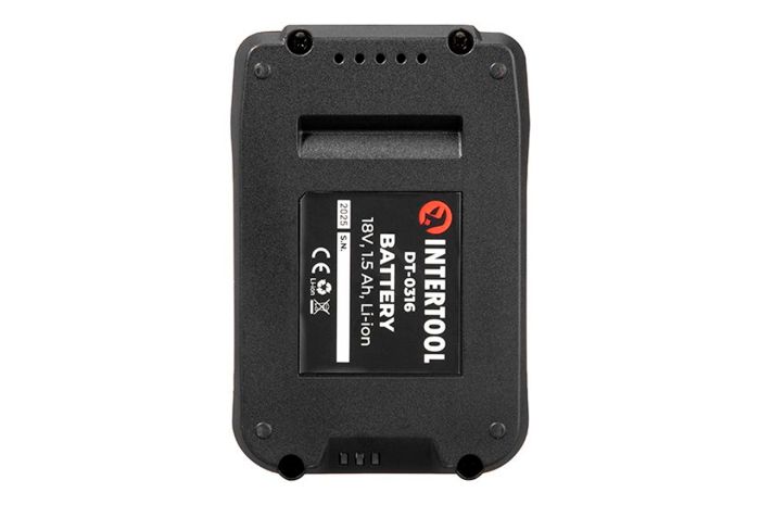 Аккумулятор Intertool 18 В x 1.5 Ач Li-Ion (DT-0316)