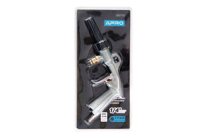 Пістолет пневматичний для продувки Apro 1/4 "x 6 бар (850130)