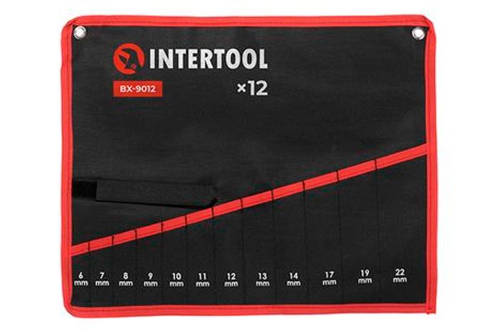 Чохол для гайкових ключів Intertool 450 x 360 мм x 12 кишень (BX-9012)