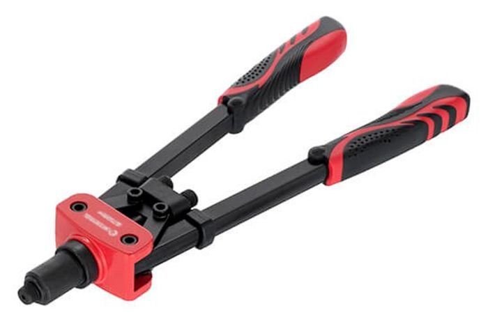 Пістолет для заклепок Intertool-Storm 360 x ø2.4 x 3.2 x 4 x 4.8 x 6.4 мм дворучний (RT-0018)
