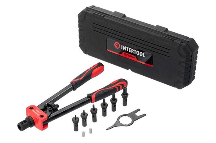 Пистолет для заклепок резьбовых Intertool-Storm 360 мм x М3 x М4 x М5 x М7 x М8 x М10 двуручный (RT-0020)