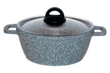 Кастрюля антипригарная Biol 200мм x 2л Granite Grey (К206РС)