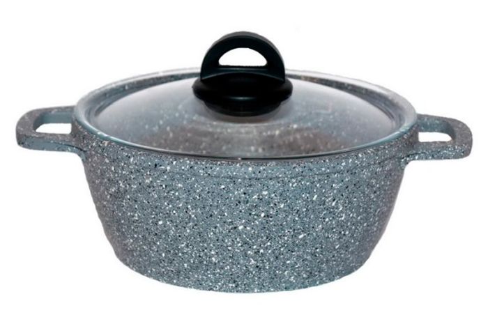 Каструля антипригарна Biol 200мм x 2л Granite Grey (К206РС)