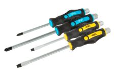 Набір викруток ударних Mastertool PH2 x PH3 x SL6 x SL8 (4шт) (40-1154)
