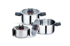 Набор посуды нержавеющий Maestro 1.5 x 3.5 x 6.6л (3шт) (MR-3531-6)