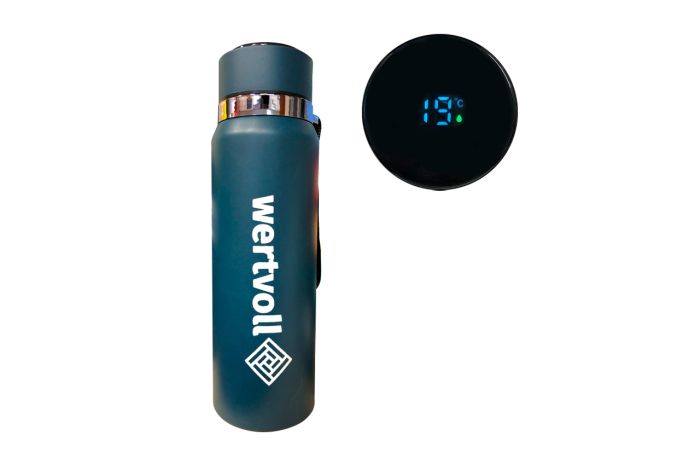 Термос WERTVOLL 800мл Dream LED синій (RX-7001BU)