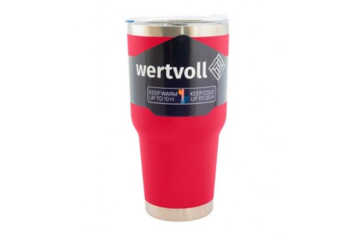 Термокружка WERTVOLL 900мл Yummy червона (RX-7002RD)