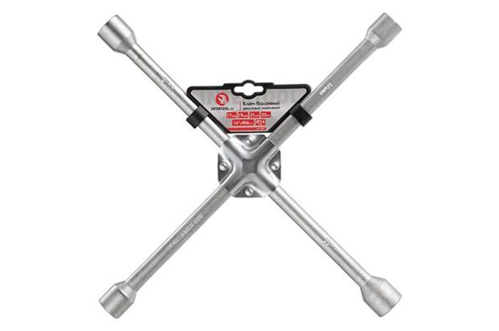 Ключ баллонный крестовой Intertool 17 x 19 x 21 x 22мм (HT-1597)
