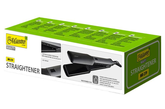 Выпрямитель для волос Maestro 75Вт x 120 x 150 x 180 x 210°C (MR-259)
