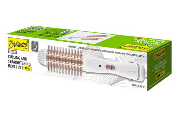 Випрямляч-плойка Maestro 50Вт x 210°C (MR-263)
