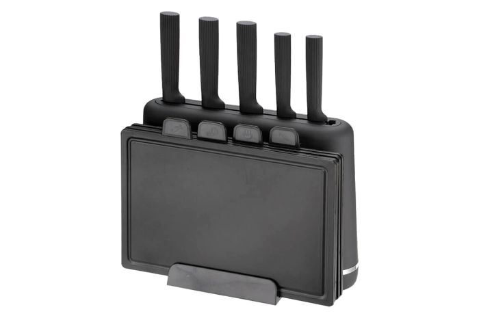 Набір ножів з дошками Maestro 5 ножів x 4 дошки чорний (MR-1412-BLACK)