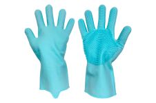 Перчатки для мытья посуды с щеткой Kitchen Gloves (НФ-00005741)