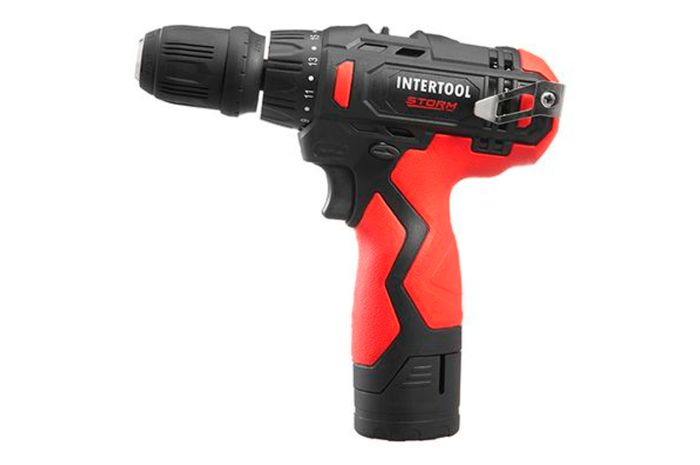 Шуруповерт аккумуляторный Intertool-Storm 12В x 0.8-10мм DFR (WT-0318)