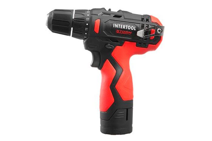 Шуруповерт аккумуляторный Intertool-Storm 12В x 0.8-10мм (WT-0310)