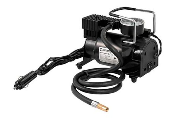 Компресор автомобільний Intertool 7бар x 37л/хв одноциліндровий (AC-0004)