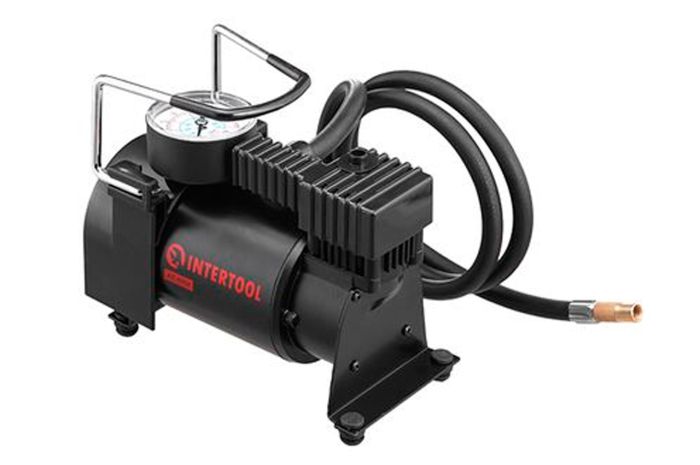 Компресор автомобільний Intertool 7бар x 37л/хв одноциліндровий (AC-0004)
