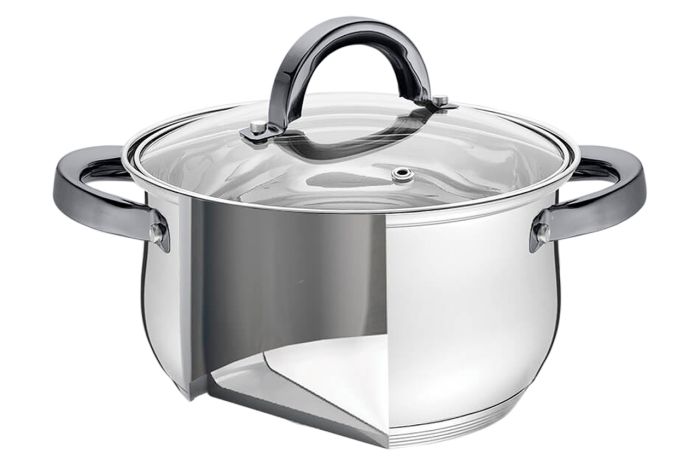 Набор посуды нержавеющий Maestro 1.8 x 2.5 x 3.5л (3шт) (MR-3522-6M-BLACK)