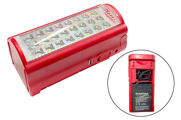 Ліхтар переносний 24 LED з Power Bank (4000mAh USB 30 годин) Astra Silver Туречина (RD-24 /1125-815)