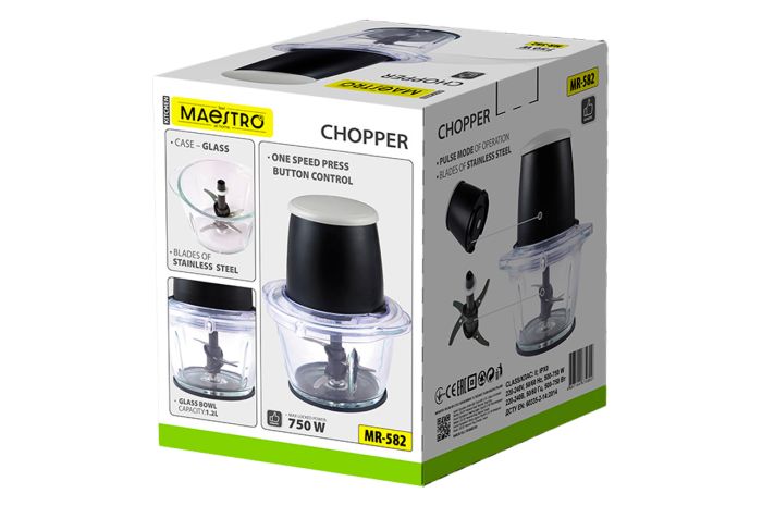 Подрібнювач Maestro 750Вт x 1200мл (MR-582)