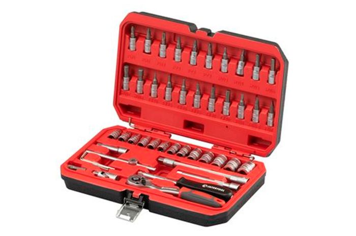 Набор инструмента Intertool 1/4" x 48ед RED (ET-9048)