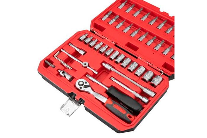 Набор инструмента Intertool 1/4" x 48ед RED (ET-9048)