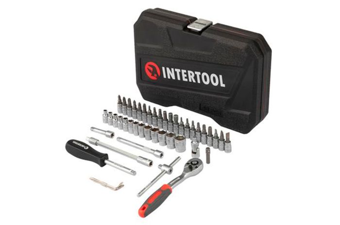 Набор инструмента Intertool 1/4" x 48ед RED (ET-9048)