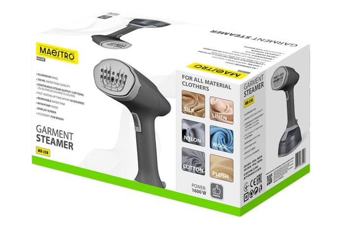 Відпарювач Maestro 1600Вт x 300мл LED (MR-358)