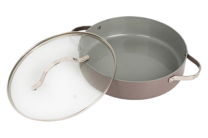 Кастрюля антипригарная Maestro 280мм x 3.9л низкая Ceramic (MR-4009-28S)