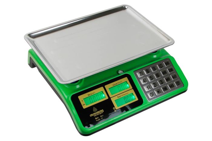 Весы торговые Crownberg 50кг металлические кнопки (115-СB5010)