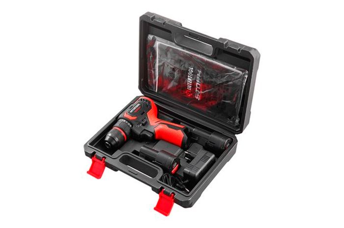 Шуруповерт аккумуляторный Intertool-Storm 12В x 2Ач Li-Ion Brushless (WT-0322)