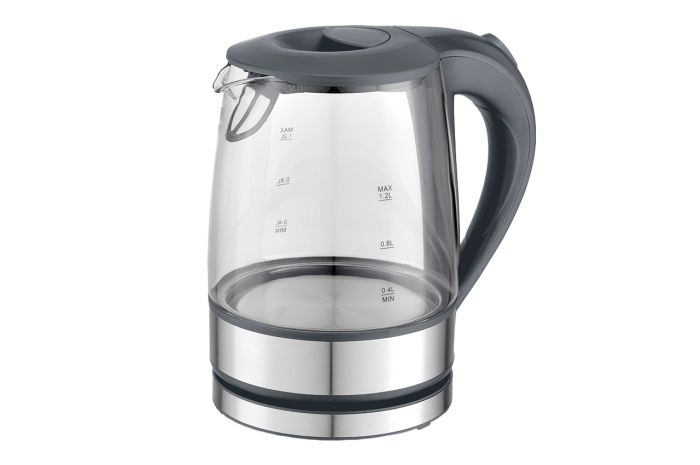 Електрочайник скляний Maestro 1.2л сірий (MR-062-GREY)