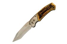 Ніж викидний Stainless 240мм 105+135мм x 140г ріг (AT-4264)