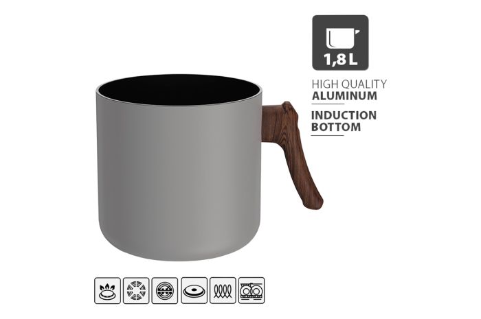 Молочник антипригарный Maestro 1.8л Aluminum (MR-1211-14M)