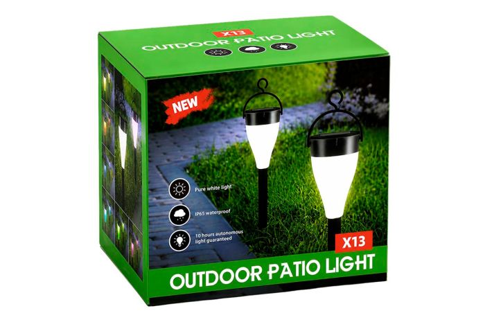 Садовый фонарь "Кольцо" на солнечной батарее LED ⌀65мм х 340м (111712)
