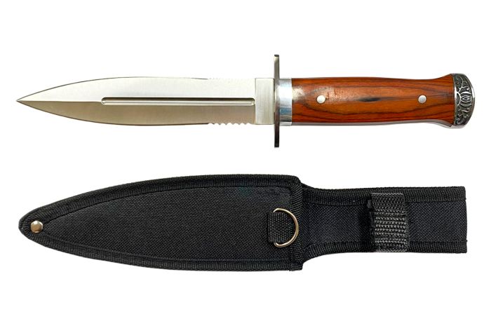 Кинжал мисливський Columbia 290мм 160+130мм x 250г у чохлі (AT-4126-1)