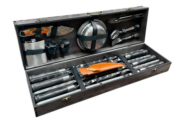 Набір шампурів для Гриля та Пікніка в кейсі "Prestige Grill Set" (24-в-1) (LK-159)