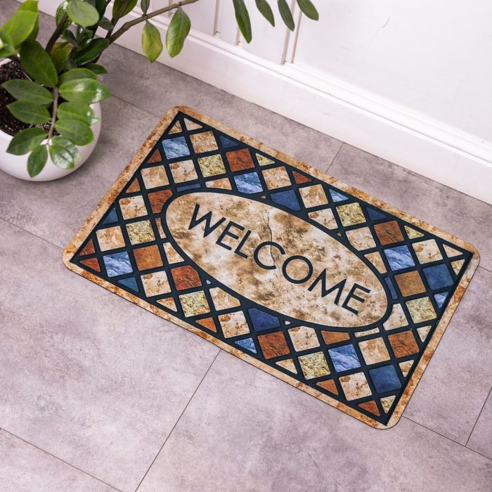 Килимок придверний Framed Welcome 38*58 см діатомітовий HP-42-40