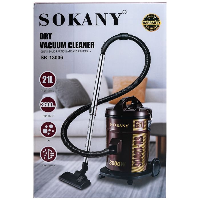 Пилосос SOKANY SK-13006 професійний з мішком 21 л 