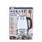 Електрочайник Sokany Electric Kettle 2000W 2l прозорий чайник SKSH1069
