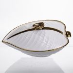 Супниця 800 (мл) каструля 26×18×14 (см) з кришкою Білий з золотом XL-4074AG