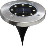 Вуличний світильник ґрунтовий 8 LED із сонячною панеллю 4 штуки в наборі автономний ліхтар для саду світлодіодний HP-L-1